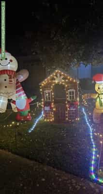 Christmas Light display at 24 Burns Avenue, Fulham Gardens