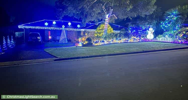 Christmas Light display at 37 Pine Drive, Aberfoyle Park