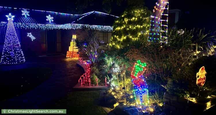 Christmas Light display at 37 Pine Drive, Aberfoyle Park