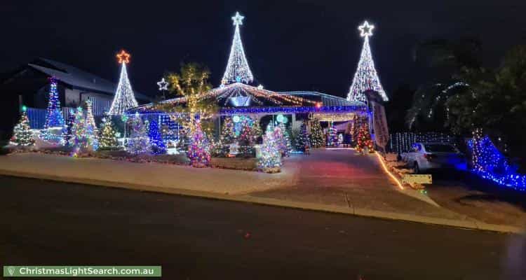 Christmas Light display at 7 Oates Close, Usher