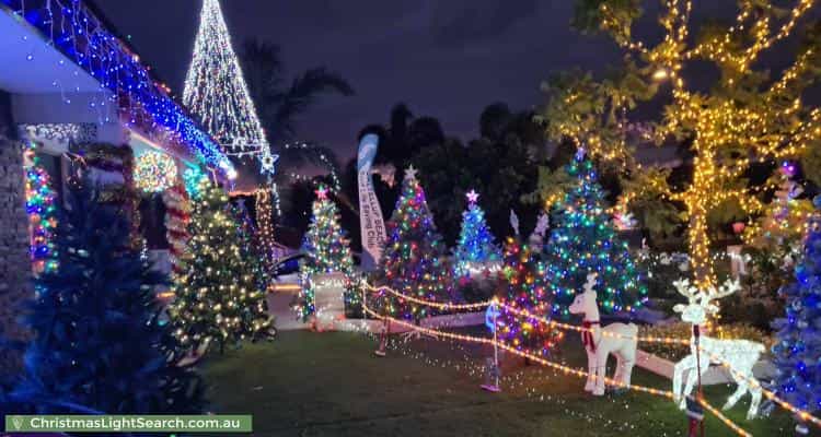 Christmas Light display at 7 Oates Close, Usher