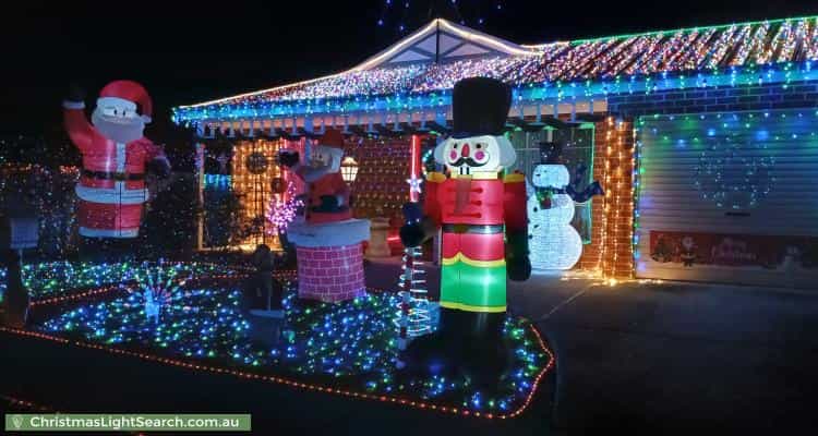 Christmas Light display at 46 Benita Place, Leopold
