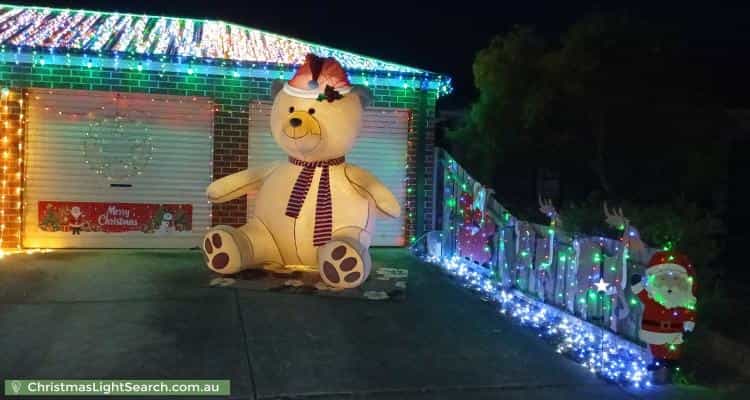 Christmas Light display at 46 Benita Place, Leopold