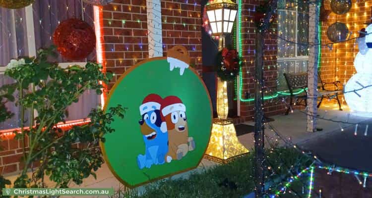 Christmas Light display at 46 Benita Place, Leopold