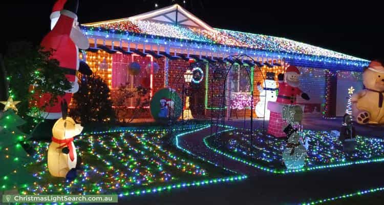 Christmas Light display at 46 Benita Place, Leopold