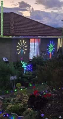 Christmas Light display at 117 Rockingham Drive, Clarendon Vale