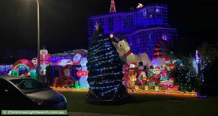 Christmas Light display at 19 Kings Court, Wantirna South