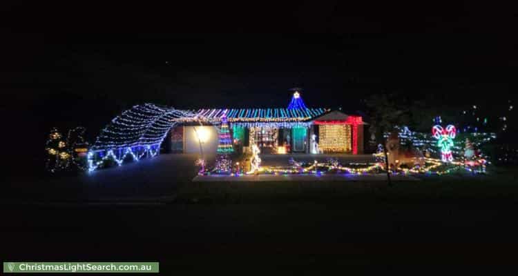 Christmas Light display at 7 Mapiti Place, Acacia Gardens