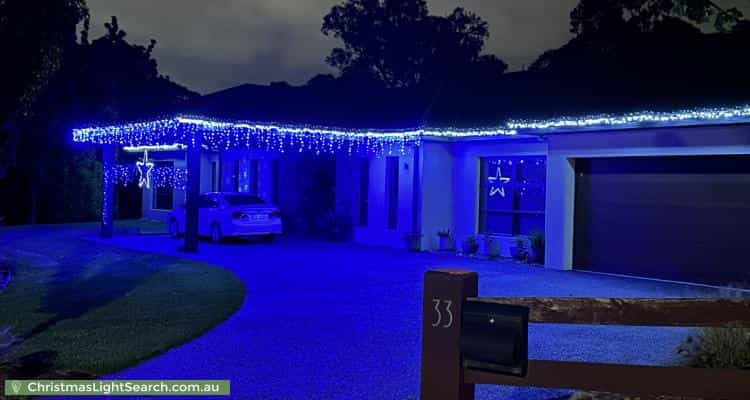 Christmas Light display at 33 Grange Avenue, Plenty