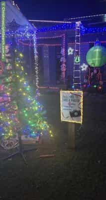 Christmas Light display at 33 Irvine Street, Kairi