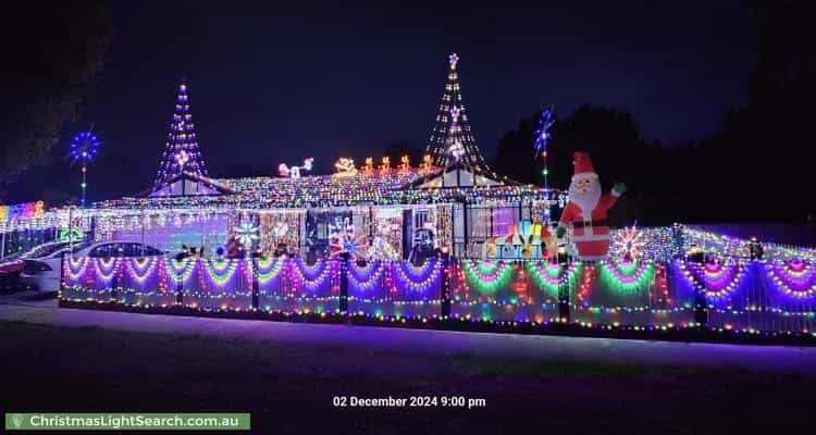 Christmas Light display at 18 Balmoral Way, Pakenham