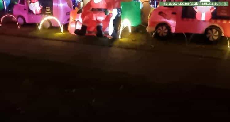 Christmas Light display at 63 Clarendon Street, Cranbourne