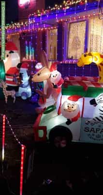 Christmas Light display at 63 Clarendon Street, Cranbourne
