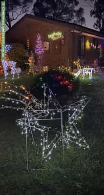 Christmas Light display at 42 Mockridge Drive, Kangaroo Flat