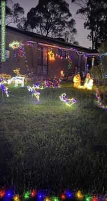 Christmas Light display at 42 Mockridge Drive, Kangaroo Flat