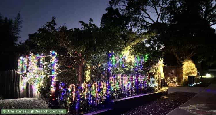 Christmas Light display at 10 Bemboka Road, Croydon Hills