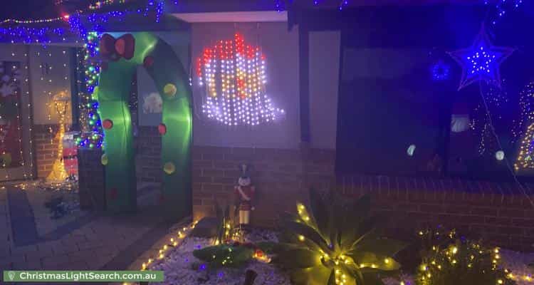 Christmas Light display at 27 Giglia Drive, Sinagra