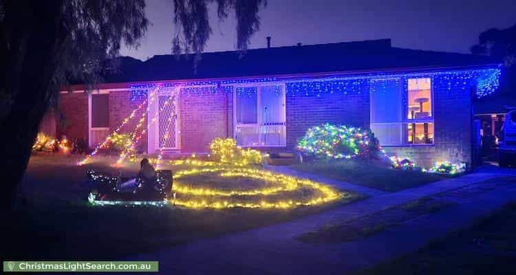 Christmas Light display at 4 Aden Place, Frankston