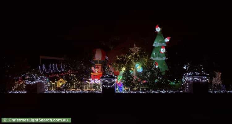 Christmas Light display at 61 Bishop Street, Oakleigh