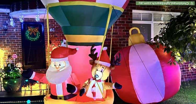 Christmas Light display at 61 Bishop Street, Oakleigh