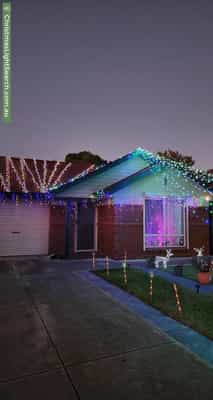 Christmas Light display at  Barkuna Avenue, Mitchell Park