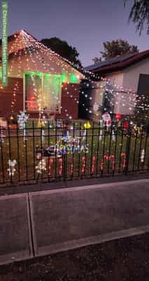 Christmas Light display at  Barkuna Avenue, Mitchell Park