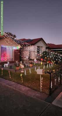 Christmas Light display at  Barkuna Avenue, Mitchell Park