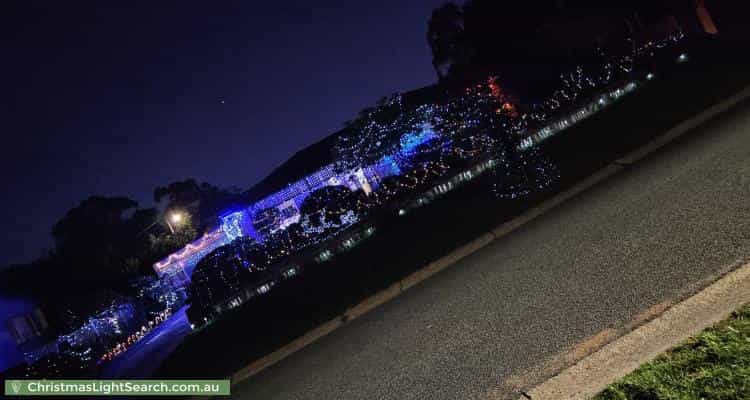 Christmas Light display at 9 Malara Street, Waramanga