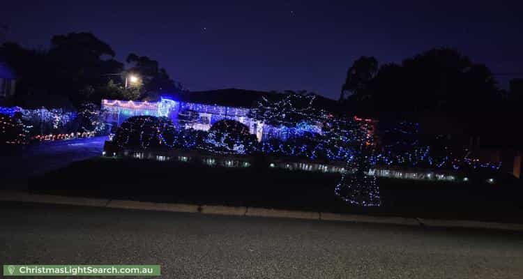 Christmas Light display at 9 Malara Street, Waramanga