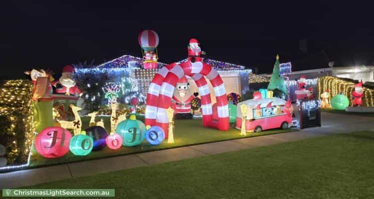 Christmas Light display at 5 Bowral Way, Traralgon
