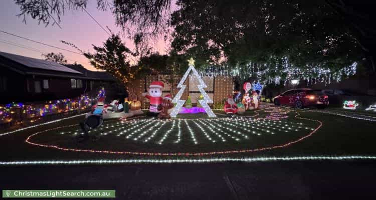 Christmas Light display at 103 Brandon Park Drive, Wheelers Hill
