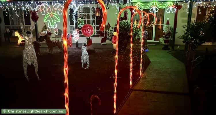 Christmas Light display at 9 Renoir Crescent, Forest Lake