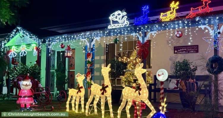 Christmas Light display at 9 Renoir Crescent, Forest Lake