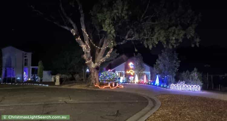 Christmas Light display at  Federation Court, Bellevue Heights