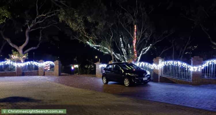 Christmas Light display at  Federation Court, Bellevue Heights