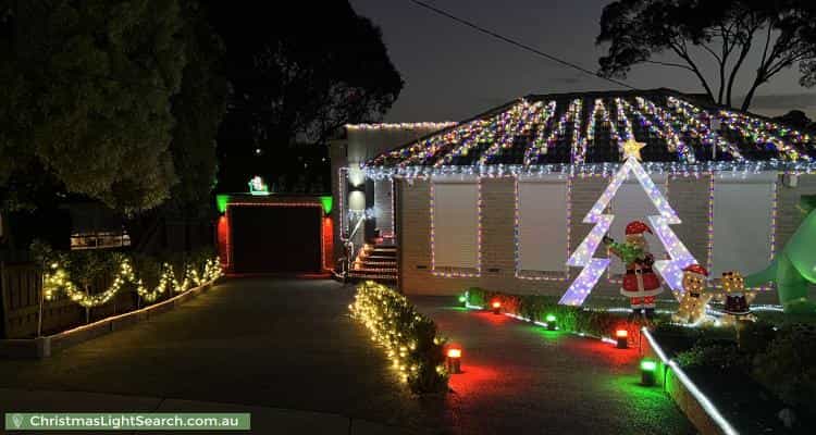 Christmas Light display at 5 Senior Court, Watsonia North