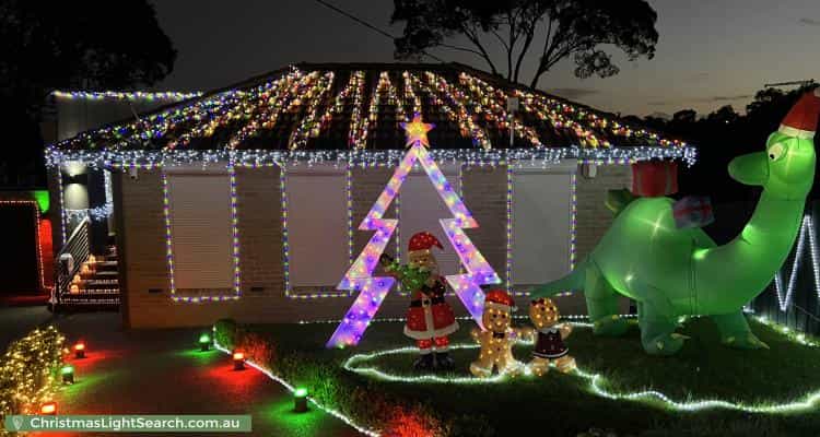Christmas Light display at 5 Senior Court, Watsonia North