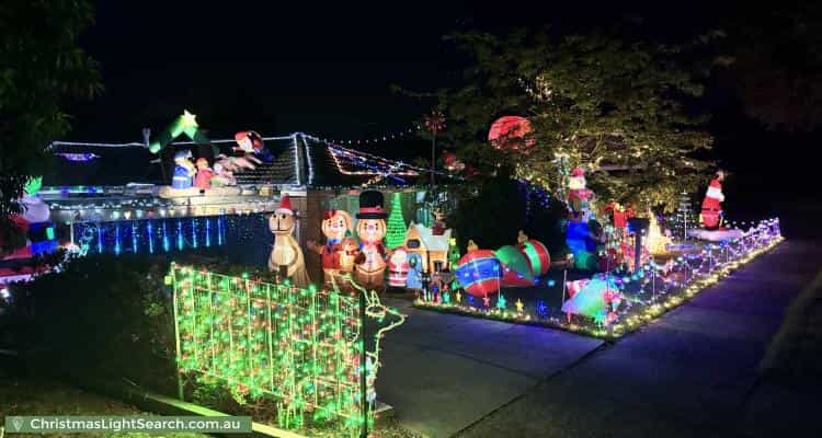Christmas Light display at 2 Merrill Crescent, Croydon Hills