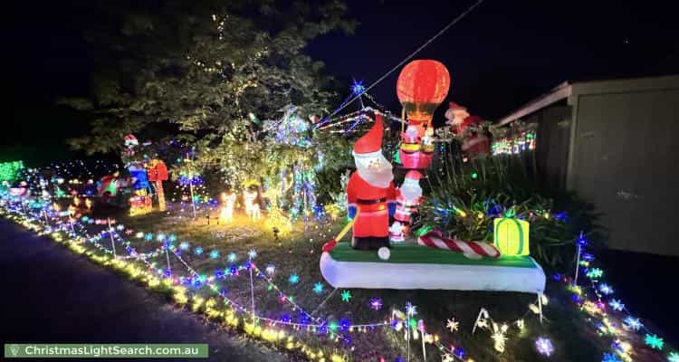 Christmas Light display at 2 Merrill Crescent, Croydon Hills