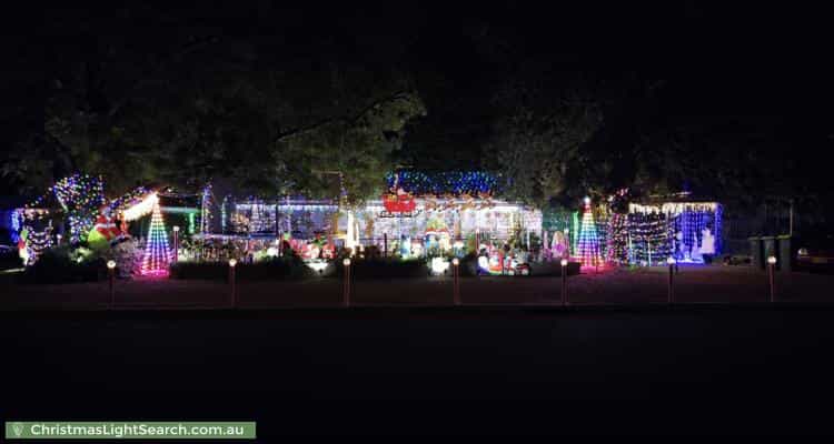 Christmas Light display at 29 Gluyas Street, Farrer