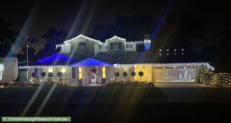 Christmas Light display at 13 Bucknell Road, Bibra Lake