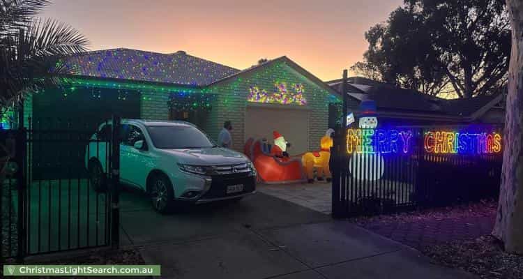 Christmas Light display at 8 Deering Street, Salisbury North