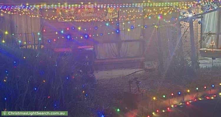 Christmas Light display at 29 Ashton Rise, Huntfield Heights