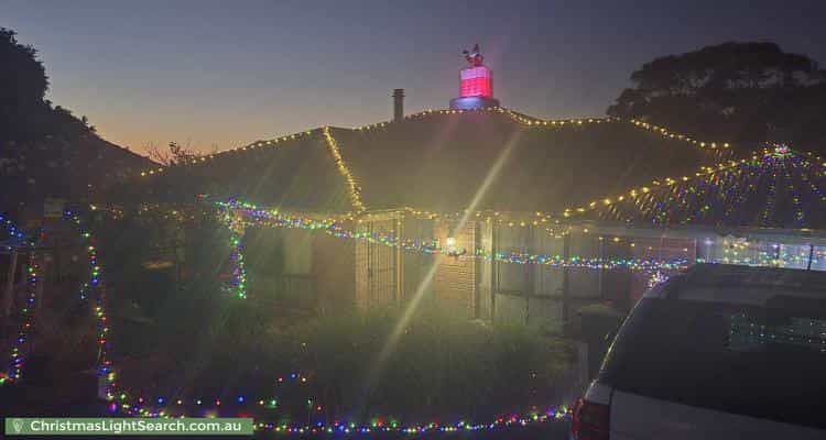 Christmas Light display at 29 Ashton Rise, Huntfield Heights