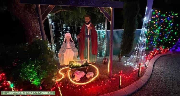Christmas Light display at 15 Gilbert Street, Clayton Bay