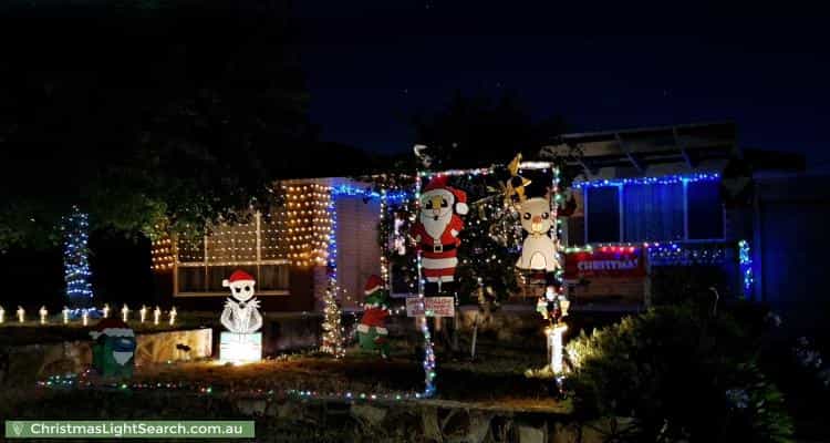 Christmas Light display at 8 Parsons Road, Reynella