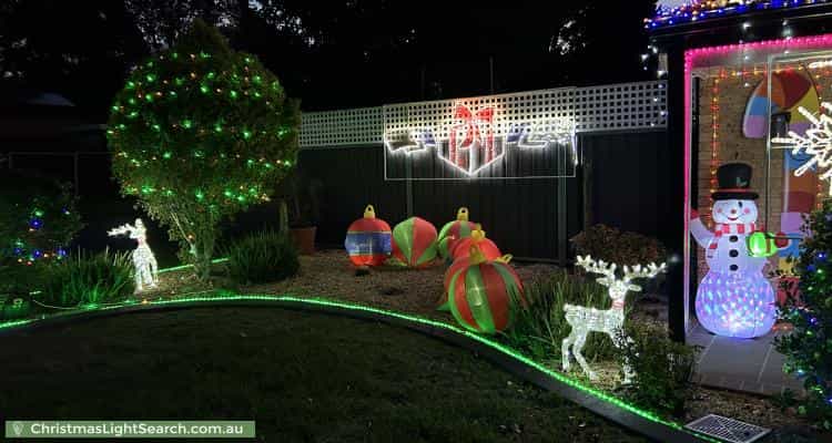 Christmas Light display at 29 Soling Crescent, Cranebrook