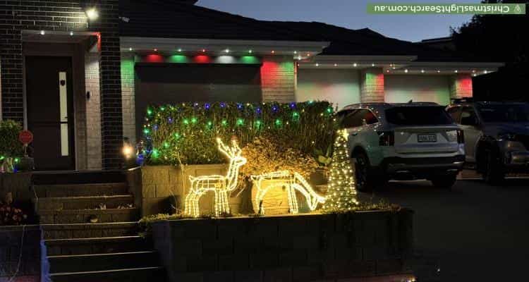 Christmas Light display at  Cascabel Way, Noarlunga Downs
