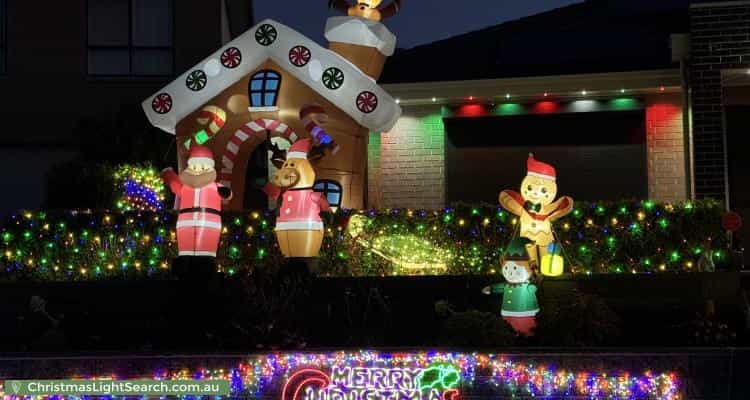 Christmas Light display at  Cascabel Way, Noarlunga Downs