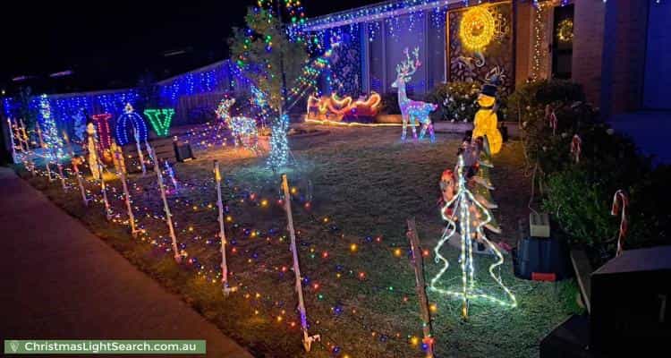 Christmas Light display at 17 Woodman Road, Eagle Point
